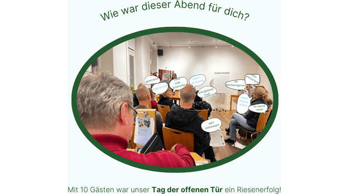 Titelbild: 10 begeisterte Gäste beim Tag der offenen Tür